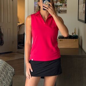 Lady Hagen Sleeveless Golf Polo Tank Top
